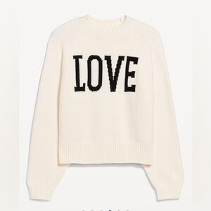 Loose Graphic Sweater. Size XS New. t’s whipped-soft,not too heavy, not too thin